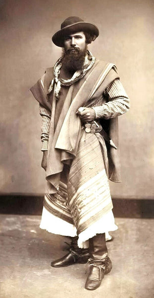 Vintage 1960s NOS Gaucho Facon Silver & Gold Belt Boot Argentine Knife & Sheath