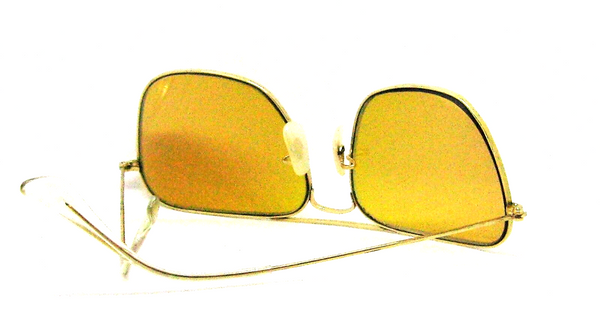 Ray-Ban USA Vintage 70s B&L  Aviator 58[]16 Caravan Ambermatic 12K GF Sunglasses