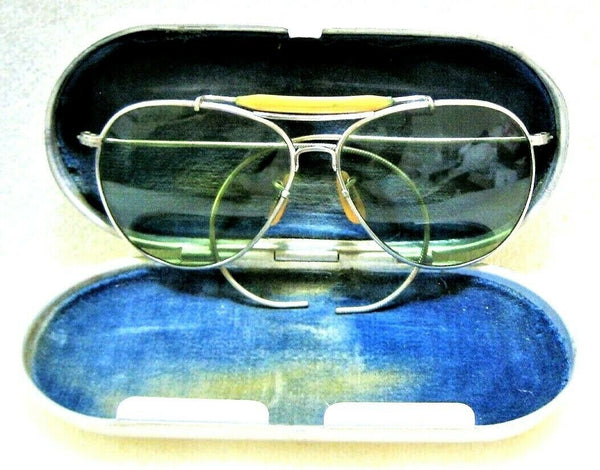 Vintage Pre Ray-Ban USA Aviator WWII Bausch & Lomb USAAF USN AN6531 Sunglasses - Vintage Sunglasses 
