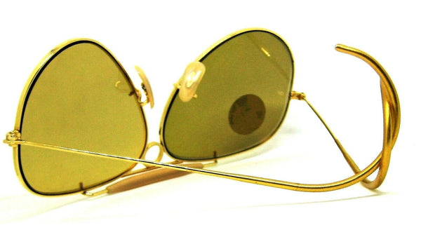 Ray-Ban USA Vintage NOS B&L Aviator Shooter FullMirror Ambermatic New Sunglasses