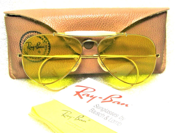 Ray-Ban USA *NOS Vintage *B&L Aviator *Kalichrome Outdoorsman I *NEW Sunglasses - Vintage Sunglasses 