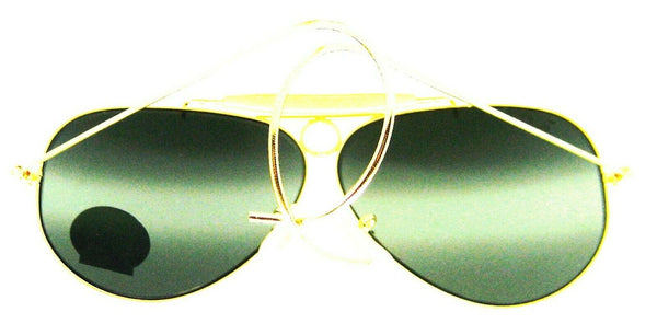 Ray-Ban Vintage NOS USA B&L Aviator Bullet Hole Shooter G-31 DGM New Sunglasses