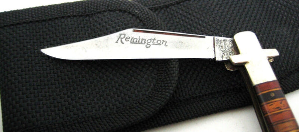 Remington UMC R653 Vintage 1930sVery Rare leather rings bowtie fishtail knife