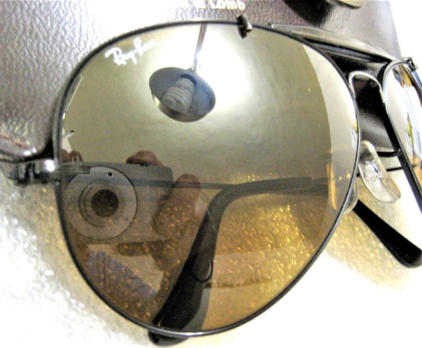 Ray-Ban USA Vintage NOS B&L Aviator Outdoorsman TGM B15 4-Driving New Sunglasses - Vintage Sunglasses 