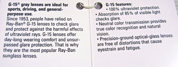 Ray-Ban USA *NOS Vintage B&L Orbs "Prophecy" W2577 Oval Wrap G15 *NEW Sunglasses - Vintage Sunglasses 
