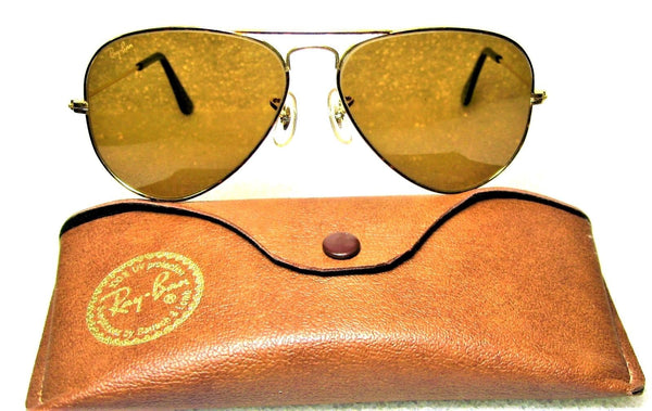 Ray-Ban USA NOS Vintage B&L Aviator Tortuga Classic B-15HC  L1706 New Sunglasses - Vintage Sunglasses 