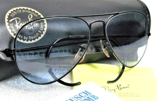 Ray-Ban USA *NOS Vintage B&L Aviator Blue Super *Changeable Lens *NEW Sunglasses - Vintage Sunglasses 