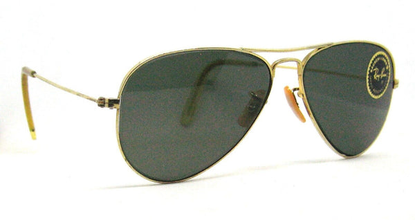 Ray-Ban USA NOS Vintage 1940/50s B&L WWII 52mm Aviator 12K GF New sunglasses