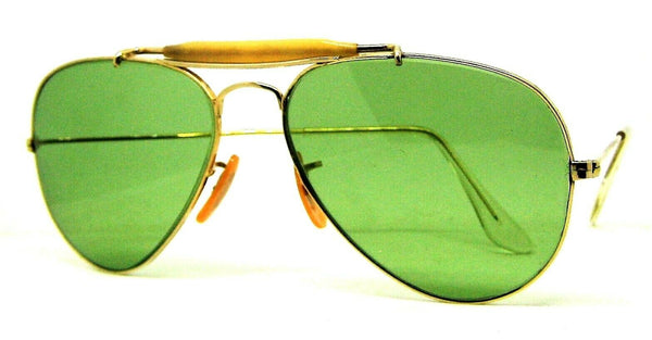 Ray-Ban USA Vintage 1940s B&L 12kGF Aviator Rare RB2 Mint 58mm Sunglasses & Case
