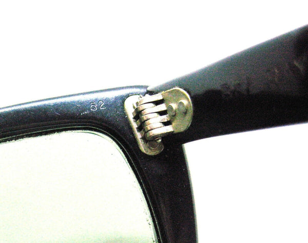 Ray-Ban USA Vintage B&L 1950s Caribbean  Wayfarer Ebony 52mm G-15 Sunglasses