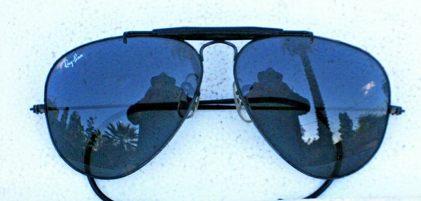 Ray-Ban USA Vintage B&L Aviator Outdoorsman Blue Changeables BkChrome Sunglasses