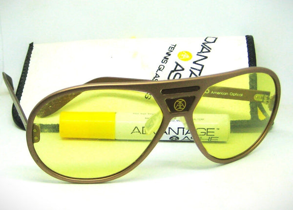 American Optical USA Arthur Ashe Advantage Ashe Aviator  1970 Vintage Sunglasses