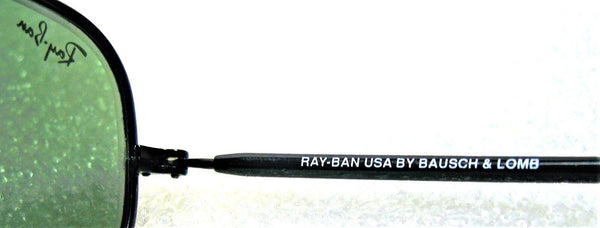 Ray-Ban USA Vintage NOS B&L Orbs W2384 Sleek Black Chrome Wrap New Sunglasses