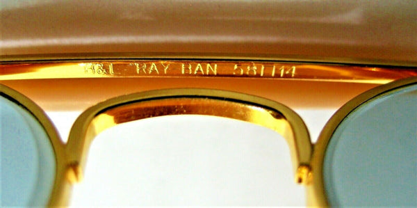 Ray-Ban USA NOS Vintage B&L Aviator Outdoorsman Blue Changeables New Sunglasses - Vintage Sunglasses 