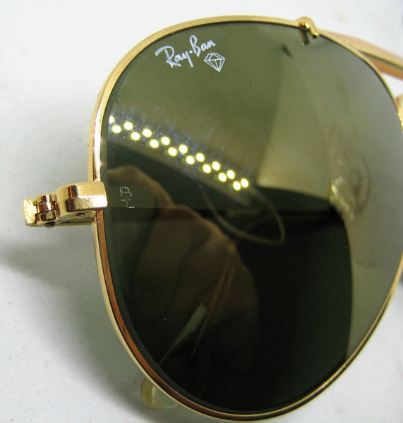 Ray-Ban USA B&L NOS Diamond Hard Aviator Outdoorsman II Bravura DpGrv Sunglasses