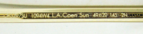 Peoples Vintage L.A. Coen OV5297SU 49-20 Transparent Full Mirror NOS Sunglasses - Vintage Sunglasses 