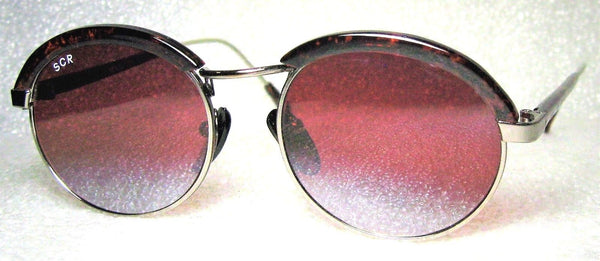 SunclOud NOS Vintage Rare RENZO Tortoise Rnd Clubmaster Rose SCR DGM Sunglasses - Vintage Sunglasses 
