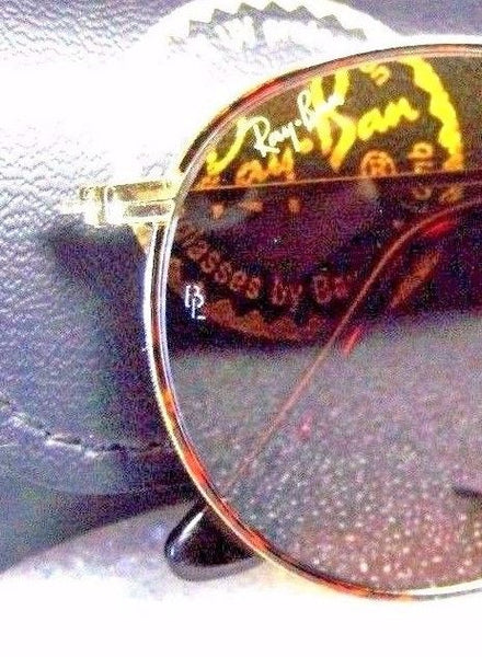 Ray-Ban *NOS Vintage B&L 24k Classic Metals Arista Tortuga W2186 *NEW Sunglasses - Vintage Sunglasses 