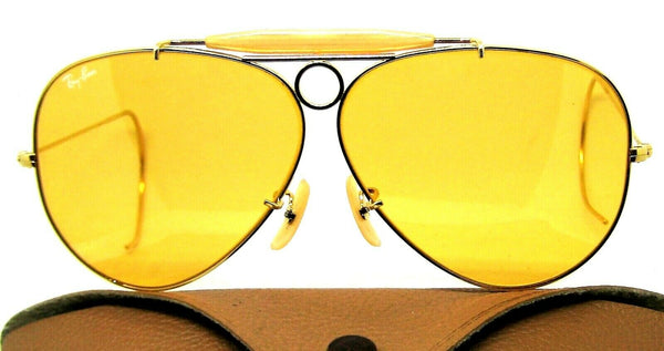 Ray-Ban USA Vintage NOS 80s B&L Aviator Ambermatic Bullet Shooter New Sunglasses