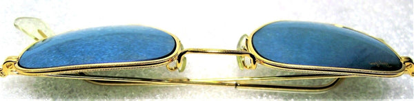 Ray-Ban USA NOS Vintage B&L Classic Metals W1864 Hex Blue Mirror New Sunglasses - Vintage Sunglasses 