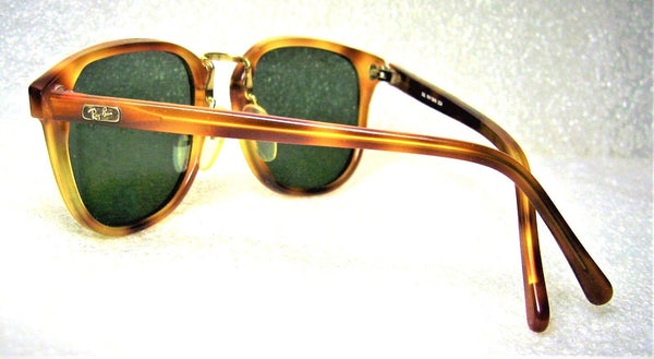 Ray-Ban USA Vintage 1980s B&L TraditionalS Blonde Tortoise W1106 Sunglasses+Case - Vintage Sunglasses 