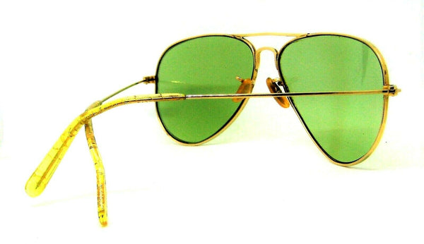 Ray-Ban USA Vintage 1940s B&L 12k GF Aviator 52mm RB-3 Very Rare WWII Sunglasses - Vintage Sunglasses 