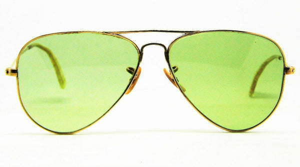 Ray-Ban USA Vintage 1940s B&L 12k GF Aviator 52mm RB-3 Very Rare WWII Sunglasses - Vintage Sunglasses 