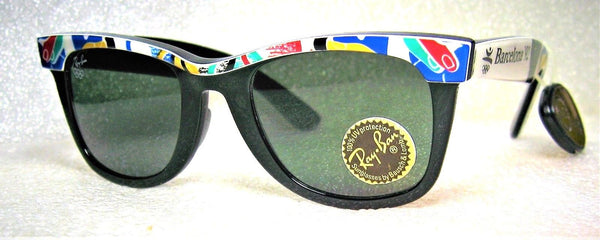Ray-Ban USA Vintage NOS B&L Sport Wayfarer Barcelona `92 Olympics New Sunglasses - Vintage Sunglasses 