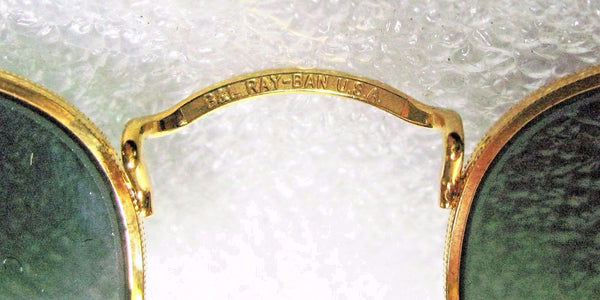 Ray-Ban USA *NOS Vintage B&L Hexagon Classic Metals 24k GP W0980 *NEW Sunglasses - Vintage Sunglasses 