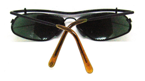 Ray-Ban USA Vintage B&L Inertia W2456 Sleek Black Chrome Wrap Rare Sunglasses