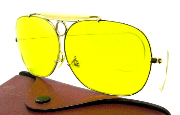 Ray-Ban USA 60s Vintage B&L Kalichrome Aviator 12kGF "Decot" Shooter Sunglasses