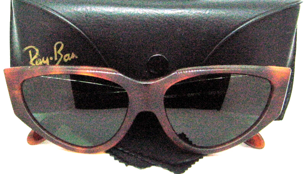 Ray-Ban NOS USA Vintage B&L Onyx W0801 Matte Tortoise New Sunglasses & Case