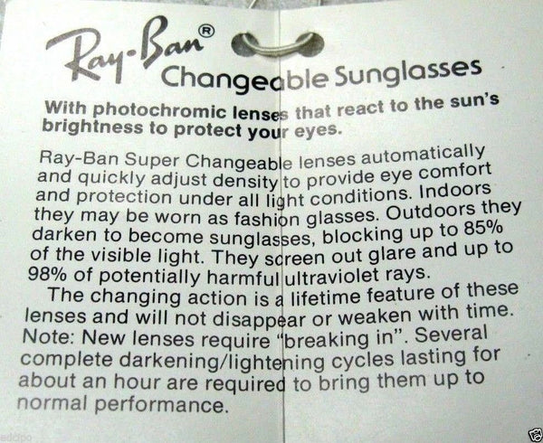 Ray-Ban USA Vintage B&L Aviator Precious Metals Blue Photochromic TGC Sunglasses