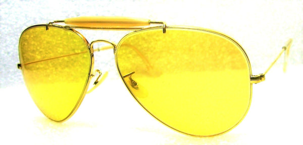 Ray-Ban USA Vintage 1970s B&L Aviator *Ambermatic Outdoorsman *NrMint Sunglasses - Vintage Sunglasses 