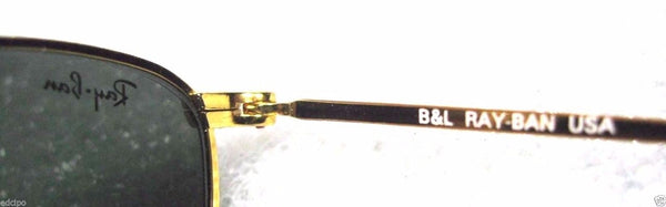 Ray-Ban USA NOS Vintage B&L Mod Aviator W2001 PinpointEtched Gold New Sunglasses - Vintage Sunglasses 