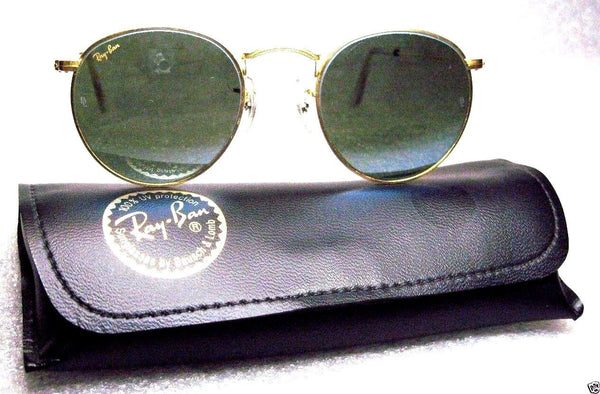 Ray-Ban USA Vintage NOS B&L Classic Metals 50 Blue Mirror 24k GP New Sunglasses