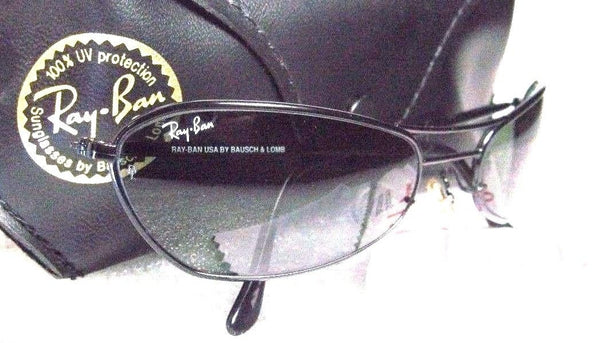 Ray-Ban Vintage *NOS B&L Orbs W2384C Sleek Black Chrome Wrap *NEW Sunglasses - Vintage Sunglasses 