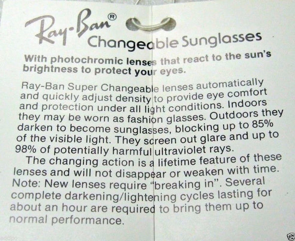 Ray-Ban USA *NOS Vintage B&L Aviator Blue *Changeable White Gold *NEW Sunglasses - Vintage Sunglasses 