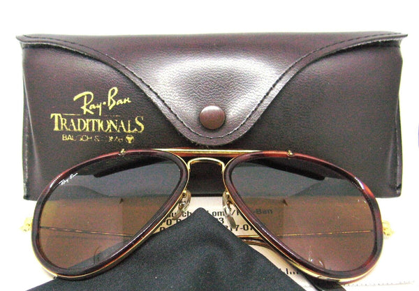 Ray-Ban USA NOS Vintage 1980s B&L Aviator Road Spirit Trad Stl G  New Sunglasses