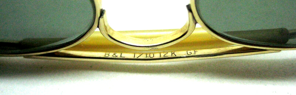 Ray-Ban USA B&L Vintage 50s Outdoorsman 12K GF Aviator RB-3 Nr Mint  Sunglasses