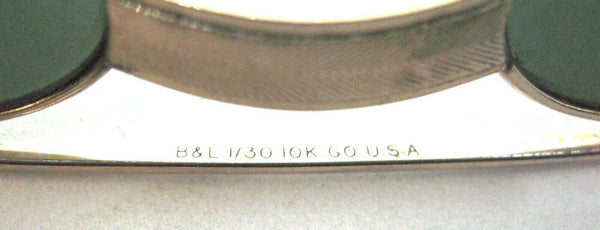 Ray-Ban USA Vintage 1960s B&L Elvis square 10k Go Etched Rare Mint Sunglasses