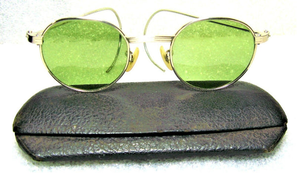 Vintage Ray-Ban USA 1940s WWII Bausch & Lomb RB-3 White Gold Sunglasses - Vintage Sunglasses 