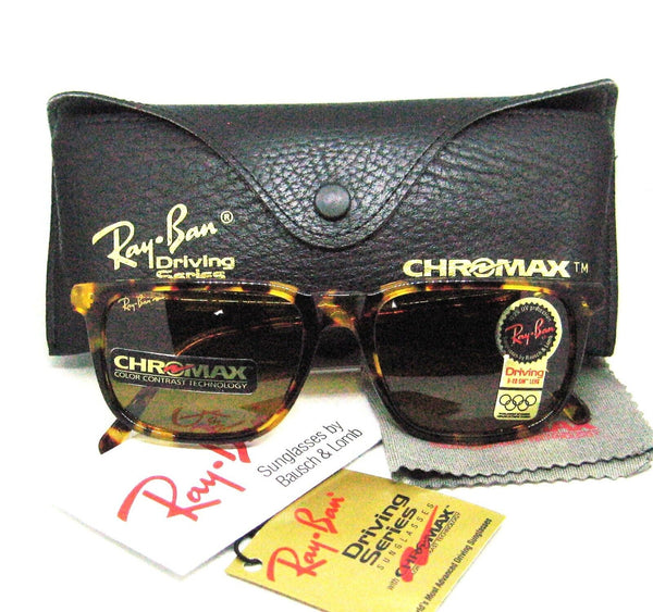 Ray-Ban USA Vintage NOS B&L Traditional Chromax W1702 Driving Srs New Sunglasses