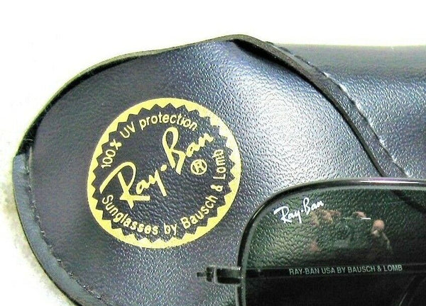 Ray-Ban USA Vintage NOS B&L Orbs W2384 Sleek Black Chrome Wrap New Sunglasses
