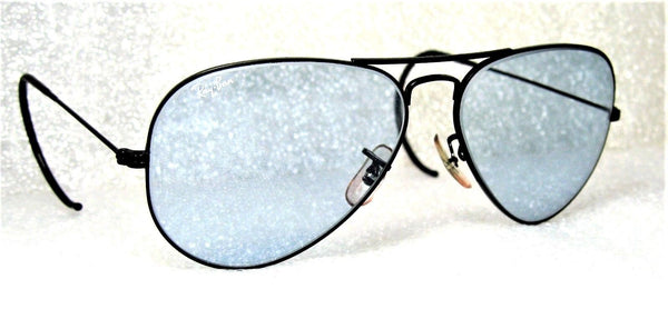 Ray-Ban USA *NOS Vintage B&L Aviator Blue Super *Changeable Lens *NEW Sunglasses - Vintage Sunglasses 