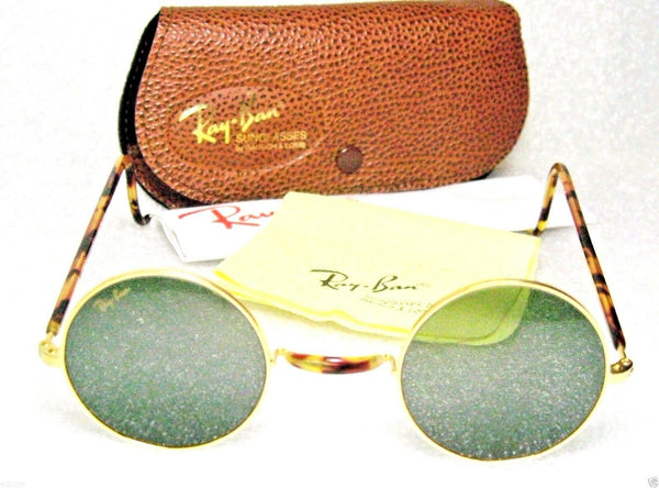 Ray-Ban USA NOS Vintage B&L Cheyenne II W1749 Gold Tortoise New Sunglasses &Case - Vintage Sunglasses 