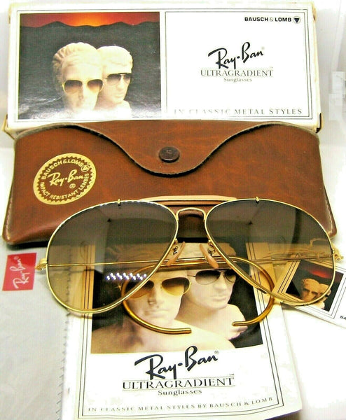 Ray-Ban USA NOS Vintage B&L Aviator Outdoorsman Ultragradient T9847 Sunglasses