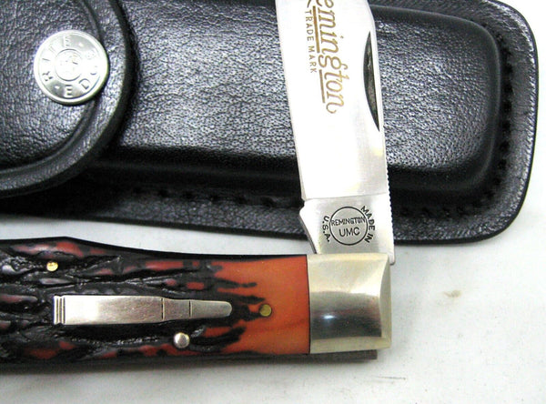 Vintage 1990 NOS Remington UMC USA R1306 Big Tracker Bullet Knife NewInBox-Sheth