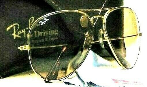 Ray-Ban USA Vintage B&L Aviator Tortuga Changeable Brwn L1712 Nr.Mint Sunglasses - Vintage Sunglasses 