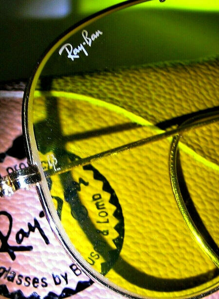 Ray-Ban USA Vintage NOS B&L Aviator Kalichrome BulletHole Shooter New Sunglasses - Vintage Sunglasses 